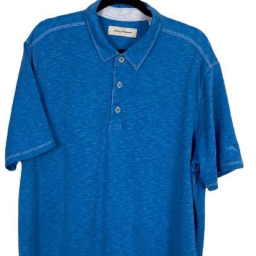 Tommy Bahama Men's Blue Heather Polo